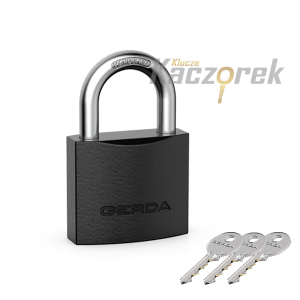 Kłódka Gerda 217 - Iron line KZZS S50 - kłódka pałąkowa żeliwna - pudełko